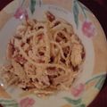 rikakomama's cooksnap of when they made ベーコンとシメジのカルボナーラ.