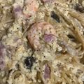 ココキキララ's cooksnap of when they made ✾簡単♡えびとベーコンのカルボナーラ✾.