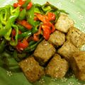 由芽15's cooksnap of when they made 牛サイコロステーキ☆ワサビ醤油バター焼き.