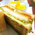 イベ長's cooksnap of when they made マヨカレーソース味のカツサンド.