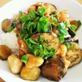 あだつ's cooksnap of when they made 鶏ムネ肉と茄子の甘味噌炒め丼.