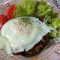 mary703's cooksnap of when they made ずぼらママの1人飯☆豚ひき肉のロコモコ丼.