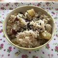mario大好き's cooksnap of when they made プチッと鍋☆さつまいもご飯♪簡単！炊飯器.