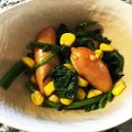 ＮａＲａＮｊａ's cooksnap of when they made ウインナー ほうれん草のコーンバター♡.