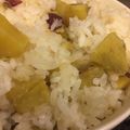 ありんこす☆'s cooksnap of when they made 秋の味覚さつま芋ご飯.