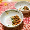 ももいろさくら's cooksnap of when they made 温玉キムチ.