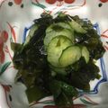 キャップとラム's cooksnap of when they made 梅ポン酢できゅうりとわかめの酢の物.