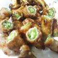 パパの手料理☆'s cooksnap of when they made オクラの肉巻き。焼き肉のタレで☆.