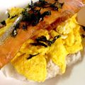 ふたごママちゃん's cooksnap of when they made 秋鮭の照り焼きで♪　ふわとろ甘辛卵丼♡.