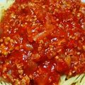 ピーみそ's cooksnap of when they made 簡単具沢山！ミートソーススパゲッティー.