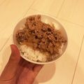 meico0402's cooksnap of when they made なんちゃって…ご飯にかけるギョーザ.