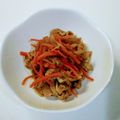 クックT4DAYK☆'s cooksnap of when they made お弁当、おつまみに！こんにゃくのきんぴら.