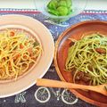 komugiko4's cooksnap of when they made 生トマトとジェノベーゼの幸せパスタ.