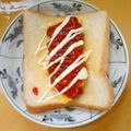 jun120121's cooksnap of when they made 朝食に！簡単☆マヨケチャエッグサンド.