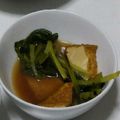 ヨシヨッシー's cooksnap of when they made 小松菜と厚揚げの煮びたし.