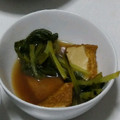 ヨシヨッシー's cooksnap of when they made 小松菜と厚揚げの煮びたし.