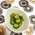 ぽぽきゅ's cooksnap of when they made オクラのなめ茸和え.