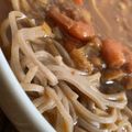 MULA's cooksnap of when they made カレーリメイク→ ★☆カレー南蛮そば★☆.