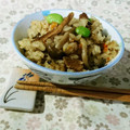 kururin18's cooksnap of when they made さんま缶ときのこの炊き込みご飯.