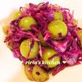 riria♪'s cooksnap of when they made 紫キャベツとぶどうのマリネサラダ.