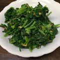 卵せんべい's cooksnap of when they made 大根の間引き菜で…胡麻あえ.