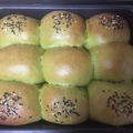 SEIRUN's cooksnap of when they made ふわふわ抹茶ドライフルーツちぎりパン♪.