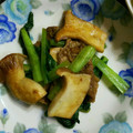 M130018's cooksnap of when they made 牛肉と小松菜のカレーソース炒め.