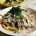 ゆこPIN's cooksnap of when they made オイルサーディンと舞茸の和風パスタ.