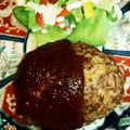かずさりこ's cooksnap of when they made ふっくらジューシー♪基本の❤ハンバーグ❤.
