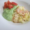 miyuki12's cooksnap of when they made ふわとろ～♡アボカドソースのオムライス♡.