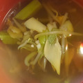 クックE9O35V☆'s cooksnap of when they made 簡単早いオクラとエリンギもやしのお吸い物.