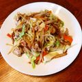 楽ちん楽ちん's cooksnap of when they made 焼きそば麺で小松塩焼きそば.