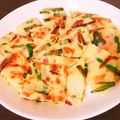 しゃらいち's cooksnap of when they made ニラ★ニラと玉ねぎの野菜チヂミ.
