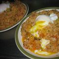 上野食堂's cooksnap of when they made 簡単♪主婦ランチ☆焼肉のたれチャーハン.