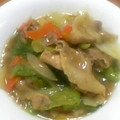 ふわふわショコラ's cooksnap of when they made 我が家のレシピ！とろしゃきレタス炒め♡.