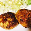 ｐeach's cooksnap of when they made サバ水煮缶のハンバーグ②.