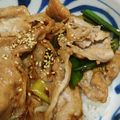 wety's cooksnap of when they made ポン酢で味付け、ネギ豚丼.