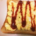 ＊にょにょん＊'s cooksnap of when they made レンジで楽チン！ふわふわ卵トースト.
