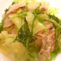 sonop's cooksnap of when they made 茹でキャベツと豚バラの辛子ポン酢和え.