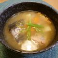 北海道伯爵's cooksnap of when they made 鮭のあらと生姜のあったか味噌汁.