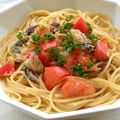 kachimachi's cooksnap of when they made アジの開きで作るトマトパスタ。.
