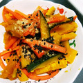 クックS3KLCL☆'s cooksnap of when they made かぼちゃとにんじんのきんぴら.