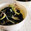 雛鳥と親鳥's cooksnap of when they made ミョウガ好きにピッタリ！ワカメの酢の物.