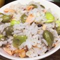 卵せんべい's cooksnap of when they made みんな大好き☆鮭と枝豆の簡単混ぜご飯.