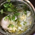 0honoka0's cooksnap of when they made 押し麦鶏しお雑炊（550mL）.
