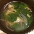 大王イカ's cooksnap of when they made 美味★ほうれん草と舞茸のスープ.