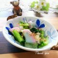ジュリネ☆'s cooksnap of when they made ﾁｭﾙﾁｭﾙ蒲鉾と小松菜のお浸し.