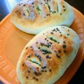 らいく's cooksnap of when they made 開けてビックリさつまいもパン.