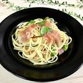 ３匹の大ぶたママ's cooksnap of when they made ☆生ハムとルッコラ・べビリーフのパスタ.