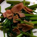 くりーむ007's cooksnap of when they made 空芯菜ベーコン炒め.